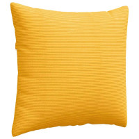 Produktbild för Sofakuddar 2 pcs Ljusgul 50 x 50 cm Kordread tyg