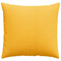 Produktbild för Sofakuddar 2 pcs Ljusgul 50 x 50 cm Kordread tyg