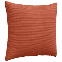 Produktbild för Sofakuddar 2 pcs Röd orange 50 x 50 cm Kordread tyg