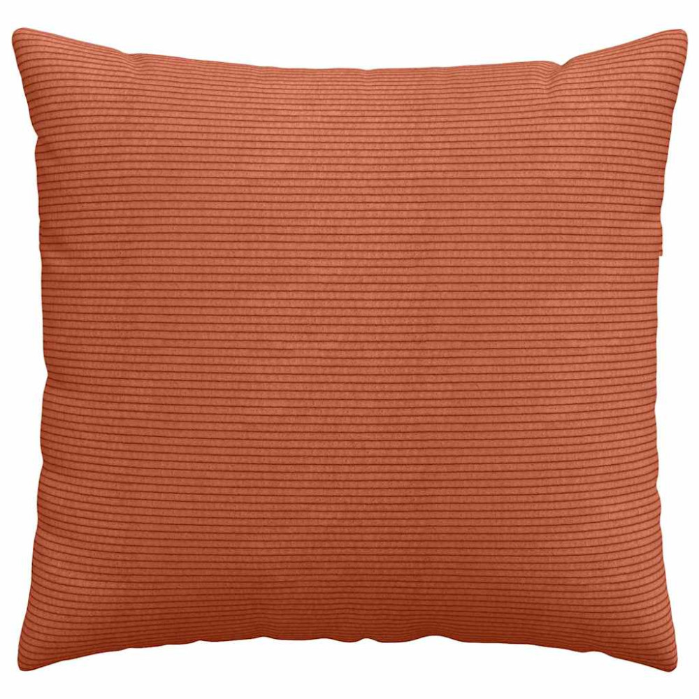 Produktbild för Sofakuddar 2 pcs Röd orange 50 x 50 cm Kordread tyg