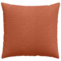 Produktbild för Sofakuddar 2 pcs Röd orange 50 x 50 cm Kordread tyg