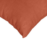 Produktbild för Sofakuddar 2 pcs Röd orange 50 x 50 cm Kordread tyg