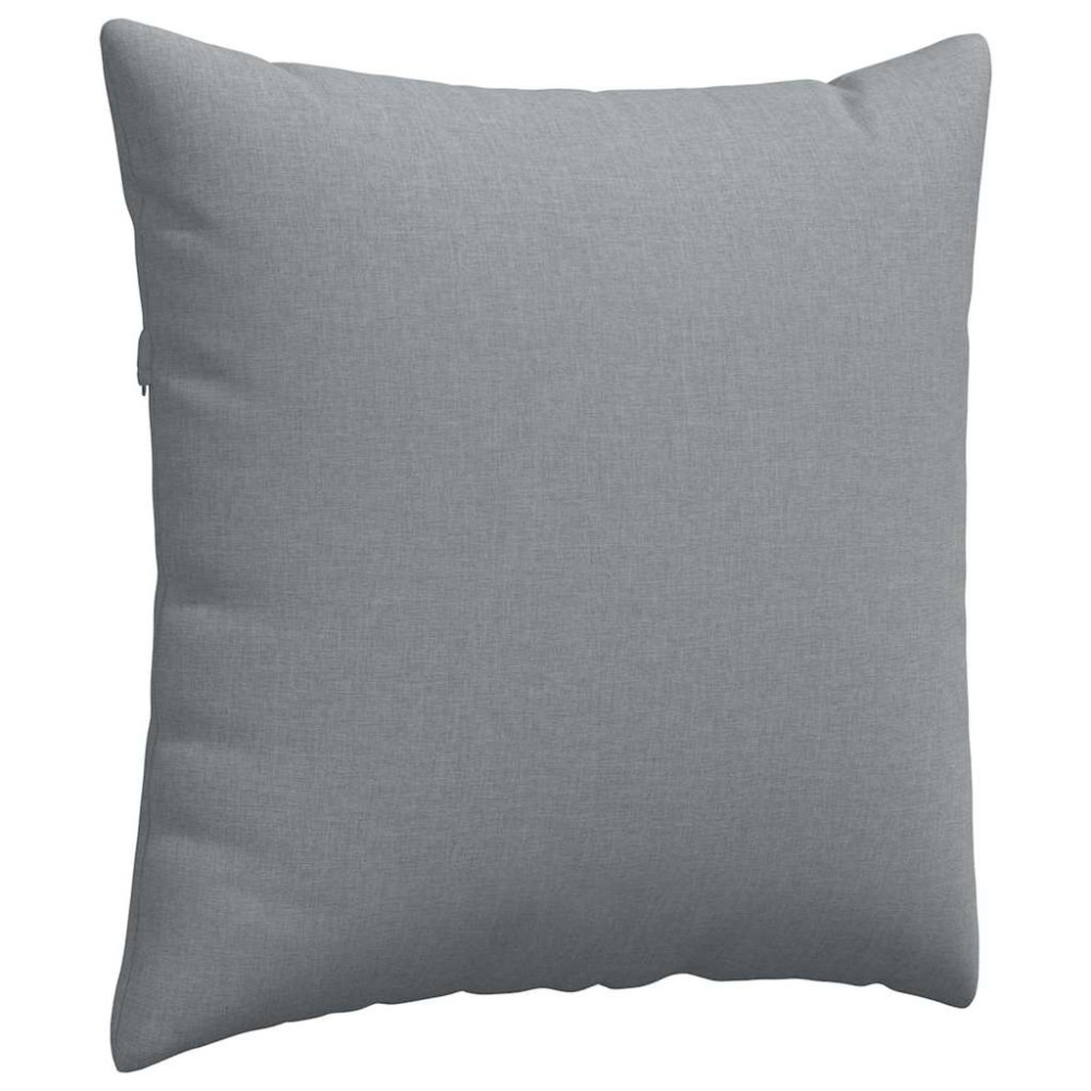 Produktbild för Sofakuddar 2 pcs Ljusgrå 60 x 60 cm tyg