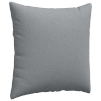 Produktbild för Sofakuddar 2 pcs Ljusgrå 60 x 60 cm tyg