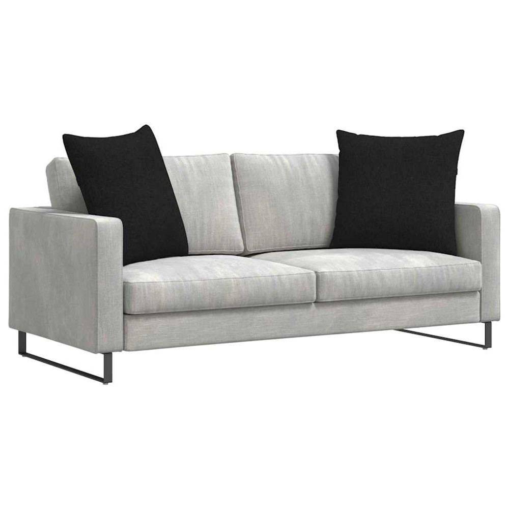 Produktbild för Sofakuddar 2 pcs Svart 60 x 60 cm tyg