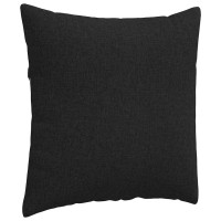 Produktbild för Sofakuddar 2 pcs Svart 60 x 60 cm tyg