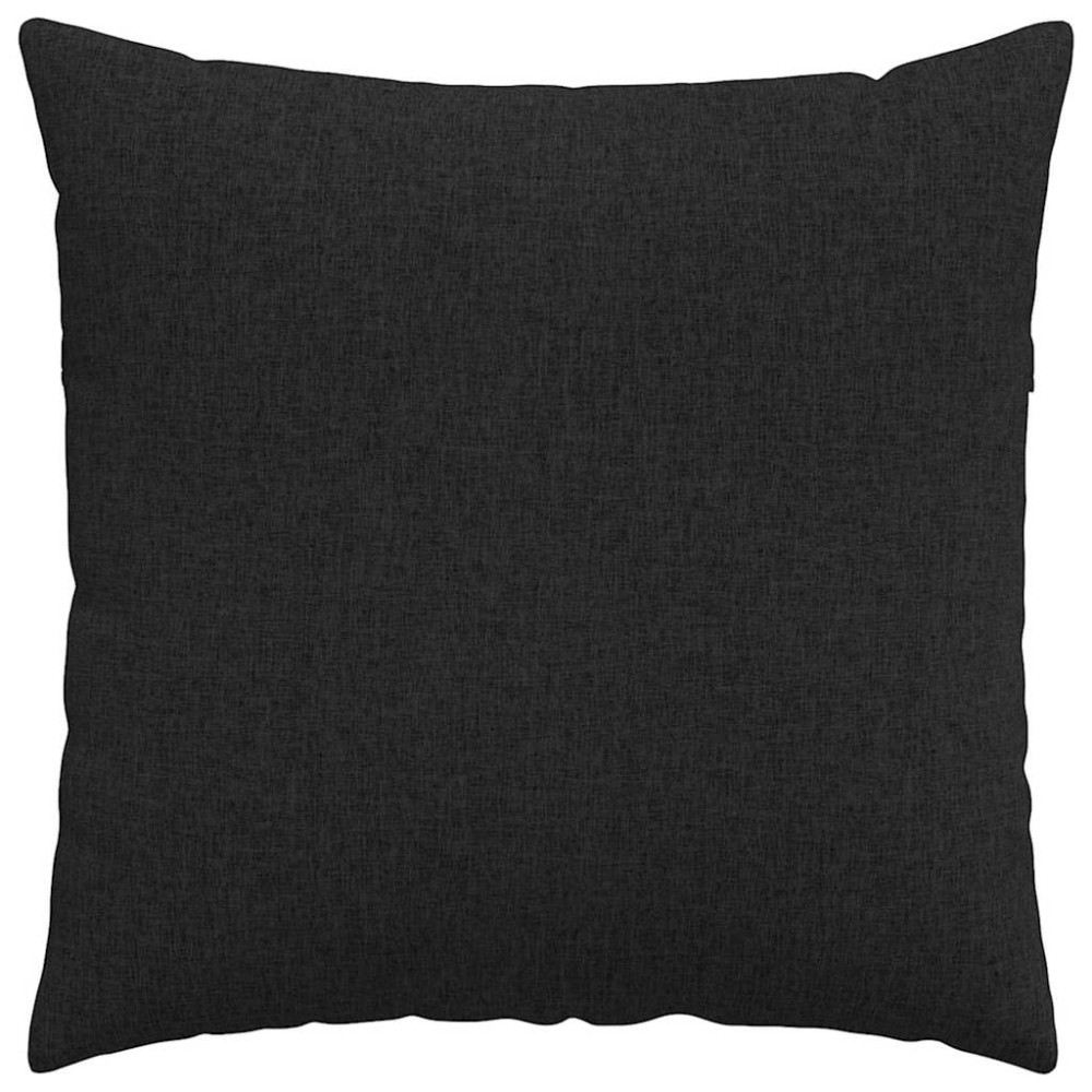 Produktbild för Sofakuddar 2 pcs Svart 60 x 60 cm tyg