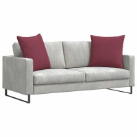 Produktbild för Sofakuddar 2 pcs Vinröd 60 x 60 cm tyg