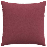 Produktbild för Sofakuddar 2 pcs Vinröd 60 x 60 cm tyg