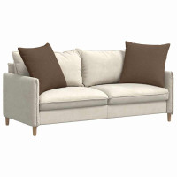 Produktbild för Sofakuddar 2 pcs Brun 60 x 60 cm tyg