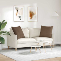 Produktbild för Sofakuddar 2 pcs Brun 60 x 60 cm tyg