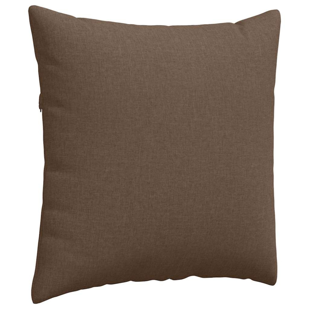 Produktbild för Sofakuddar 2 pcs Brun 60 x 60 cm tyg