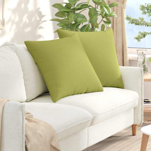 vidaXL Sofakuddar 2 pcs Ljusgrön 60 x 60 cm tyg