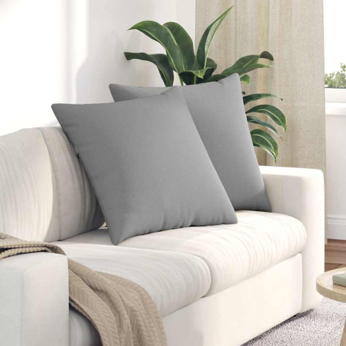 vidaXL Sofakuddar 2 pcs Moln Grå 60 x 60 cm tyg