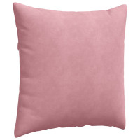 Produktbild för Sofakuddar 2 pcs Rosa 60 x 60 cm Kordread tyg