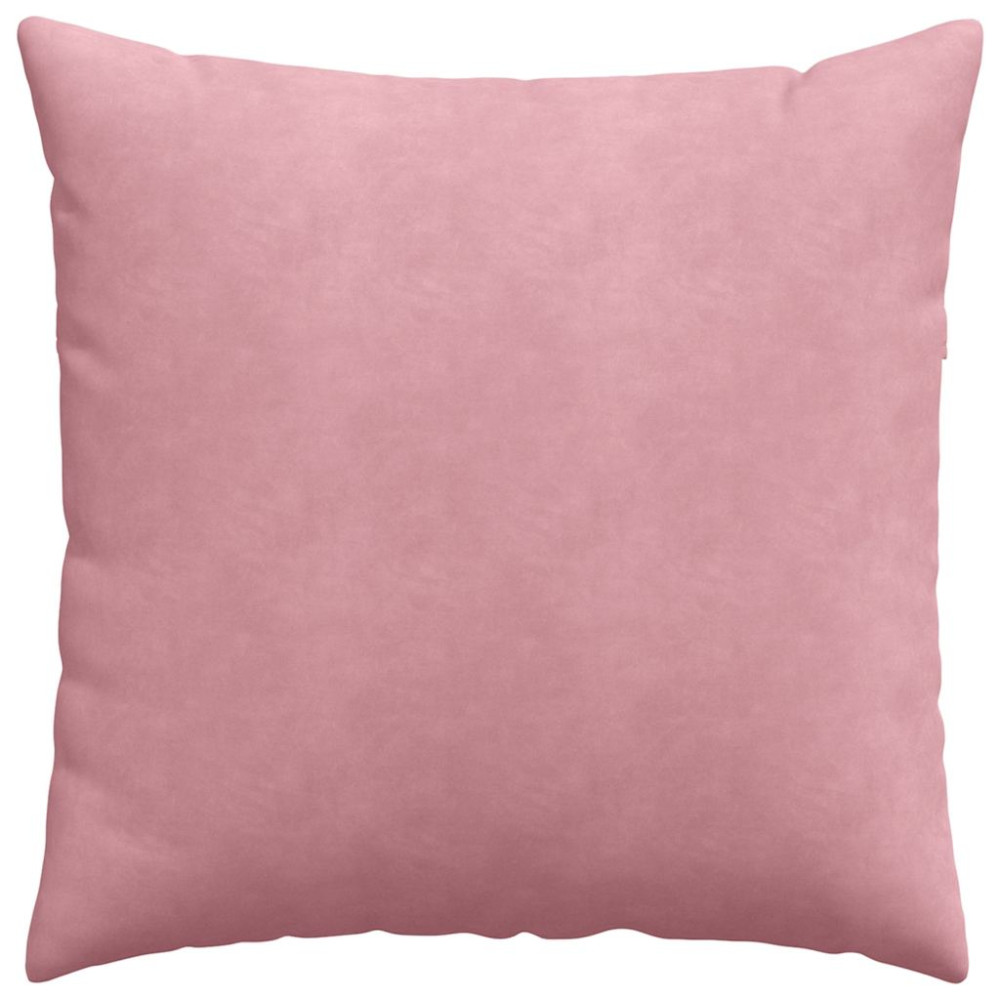 Produktbild för Sofakuddar 2 pcs Rosa 60 x 60 cm Kordread tyg