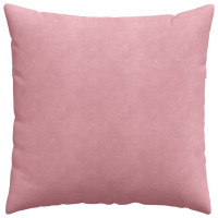 Produktbild för Sofakuddar 2 pcs Rosa 60 x 60 cm Kordread tyg
