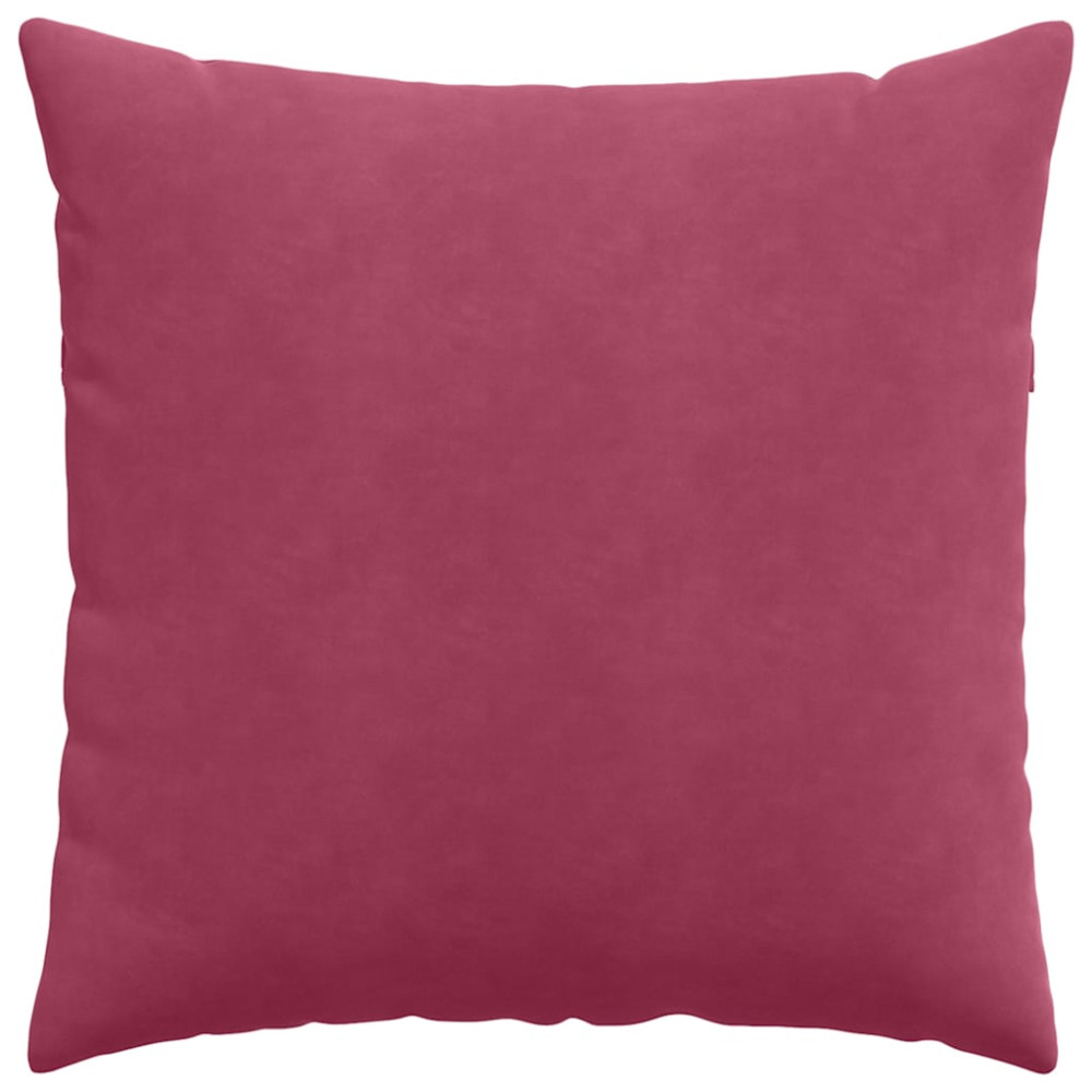 Produktbild för Sofakuddar 2 pcs Vinröd 60 x 60 cm Kordread tyg