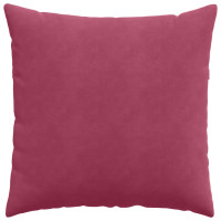 Produktbild för Sofakuddar 2 pcs Vinröd 60 x 60 cm Kordread tyg