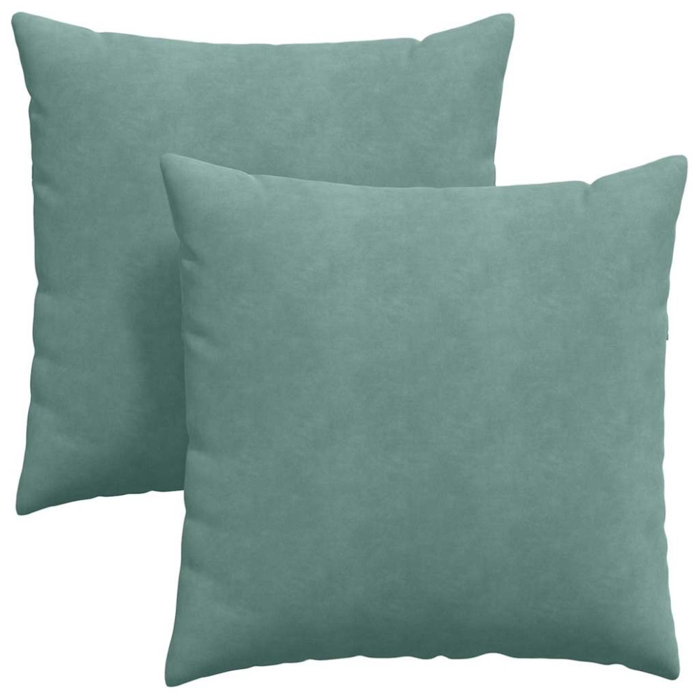 Produktbild för Sofakuddar 2 pcs Havgrön 60 x 60 cm Kordread tyg