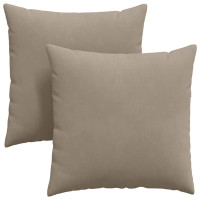 Produktbild för Sofakuddar 2 pcs Taupe 60 x 60 cm tyg