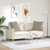 Produktbild för Sofakuddar 2 pcs Taupe 60 x 60 cm tyg