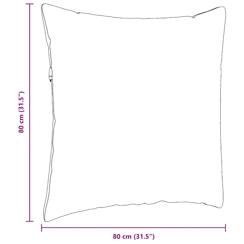 Produktbild för Sofakuddar 2 pcs Havgrön 80 x 80 cm Kordread tyg