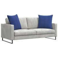 Produktbild för Sofakuddar 2 pcs Polisblå 80 x 80 cm Kordread tyg