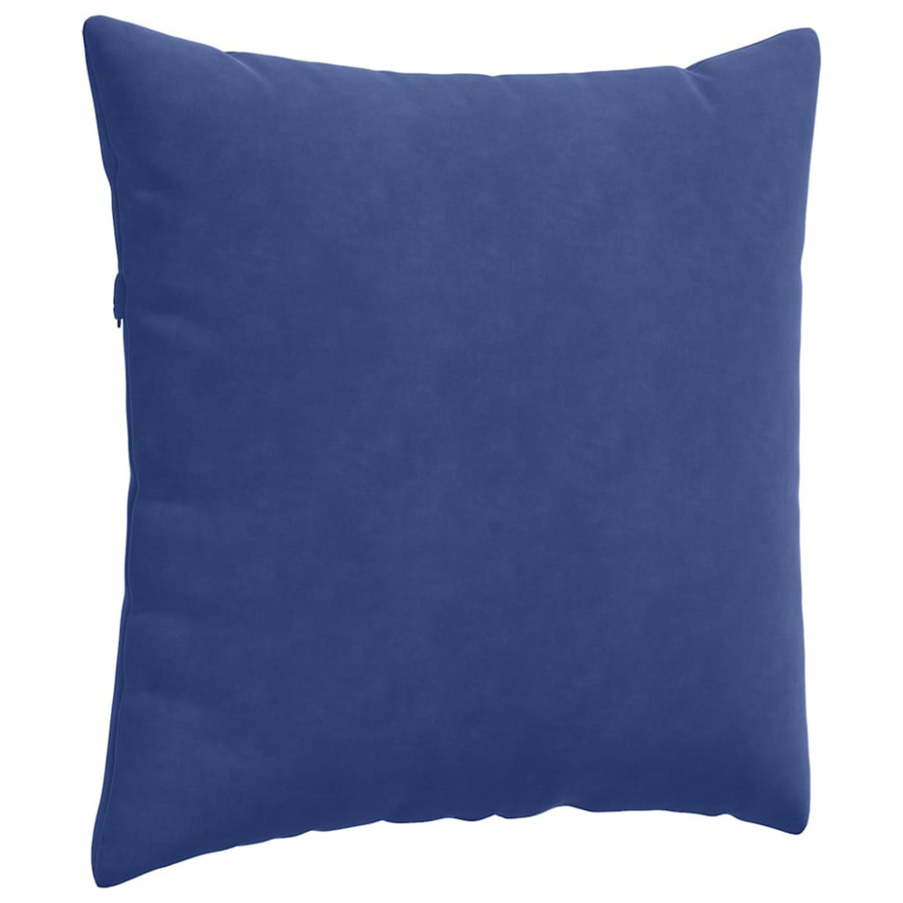 Produktbild för Sofakuddar 2 pcs Polisblå 80 x 80 cm Kordread tyg
