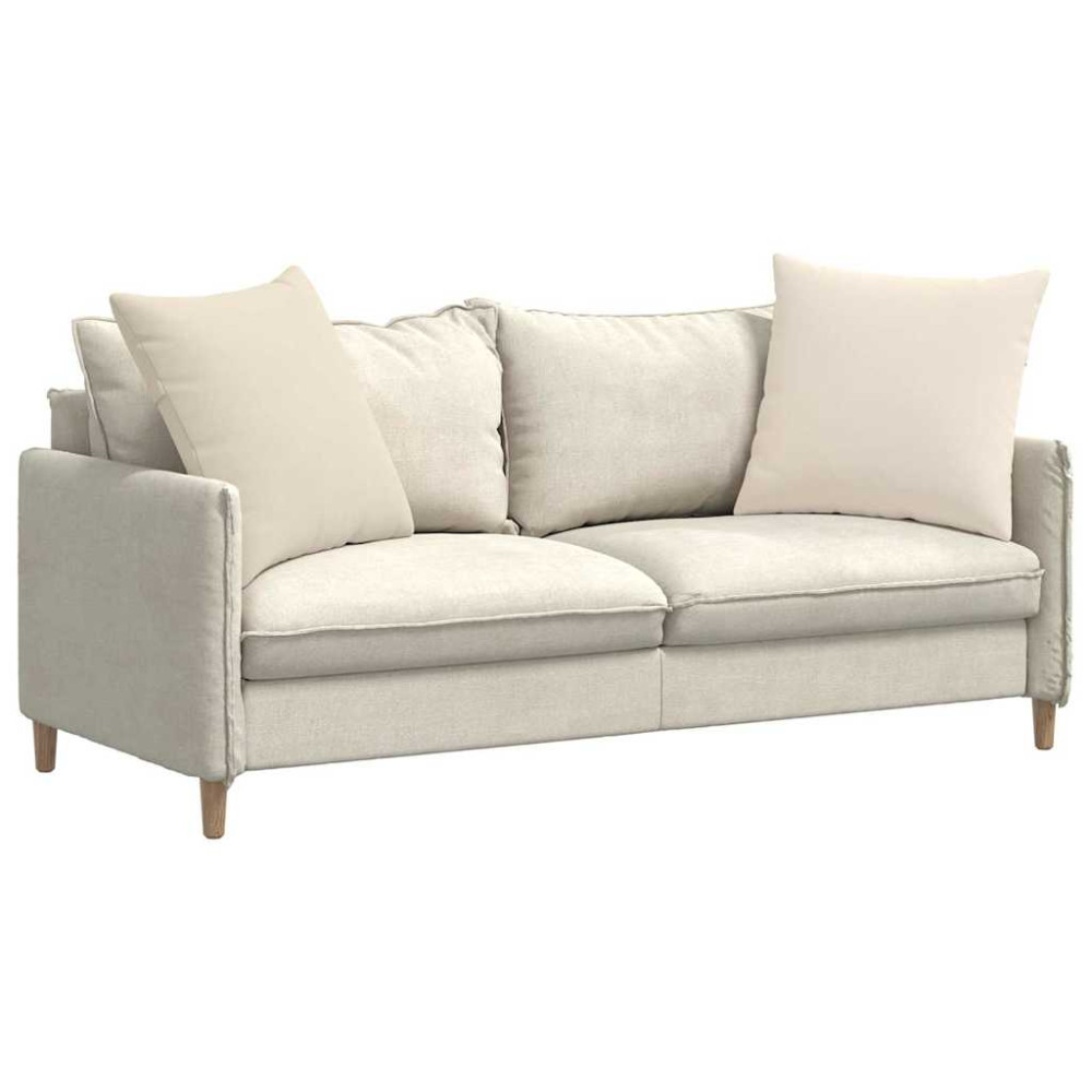 Produktbild för Sofakuddar 2 pcs Beige 80 x 80 cm tyg
