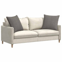 Produktbild för Sofakuddar 2 pcs Ljusgrå 80 x 80 cm Kordread tyg