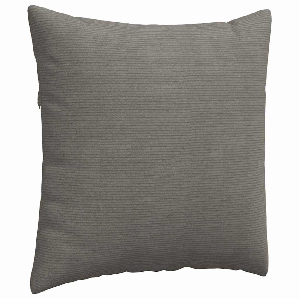 Produktbild för Sofakuddar 2 pcs Ljusgrå 80 x 80 cm Kordread tyg