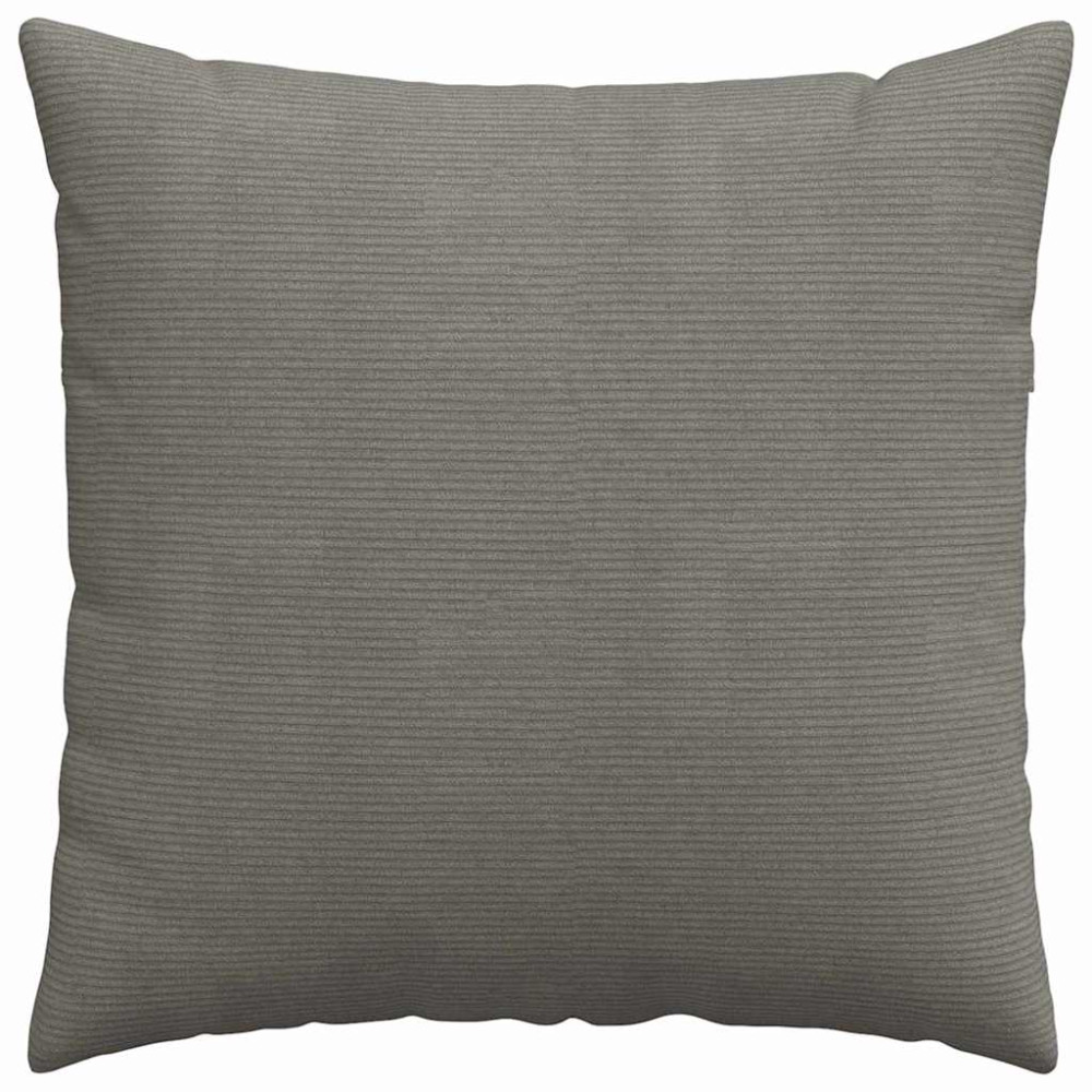 Produktbild för Sofakuddar 2 pcs Ljusgrå 80 x 80 cm Kordread tyg