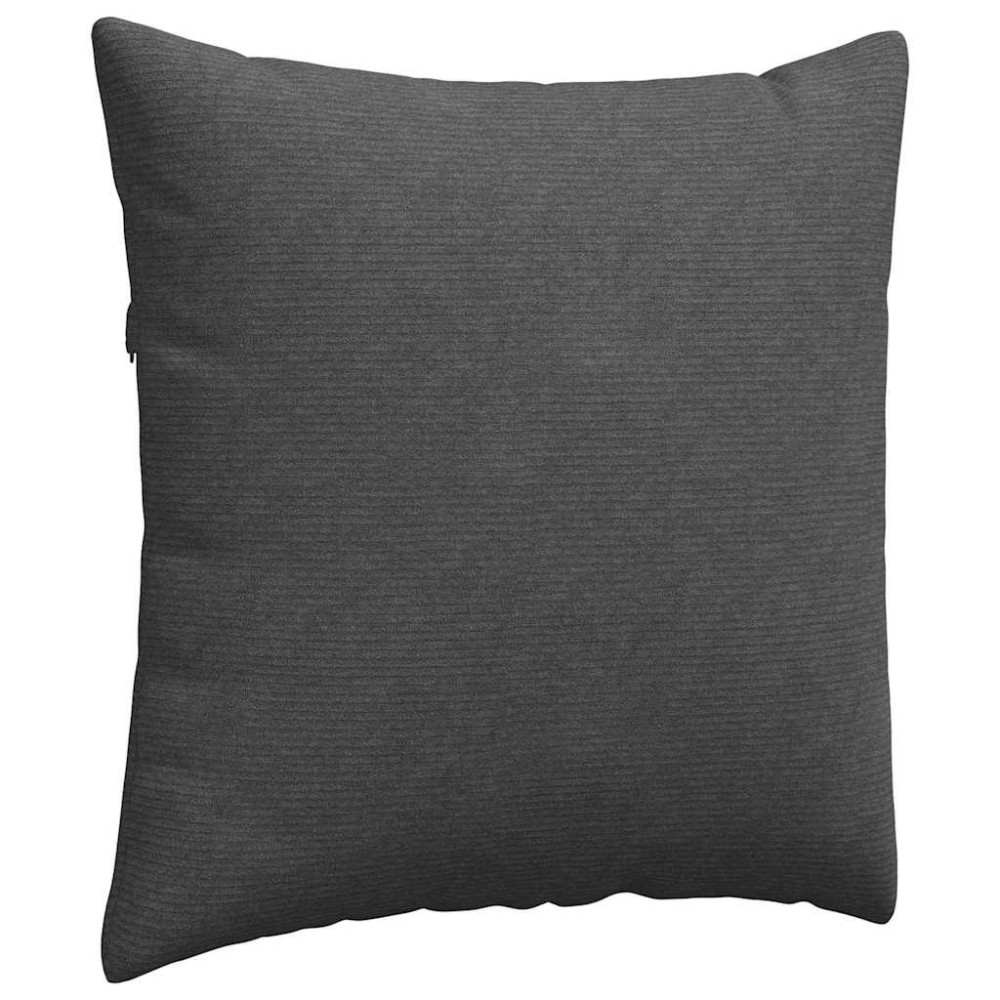 Produktbild för Sofakuddar 2 pcs Mörkgrå 80 x 80 cm Kordread tyg