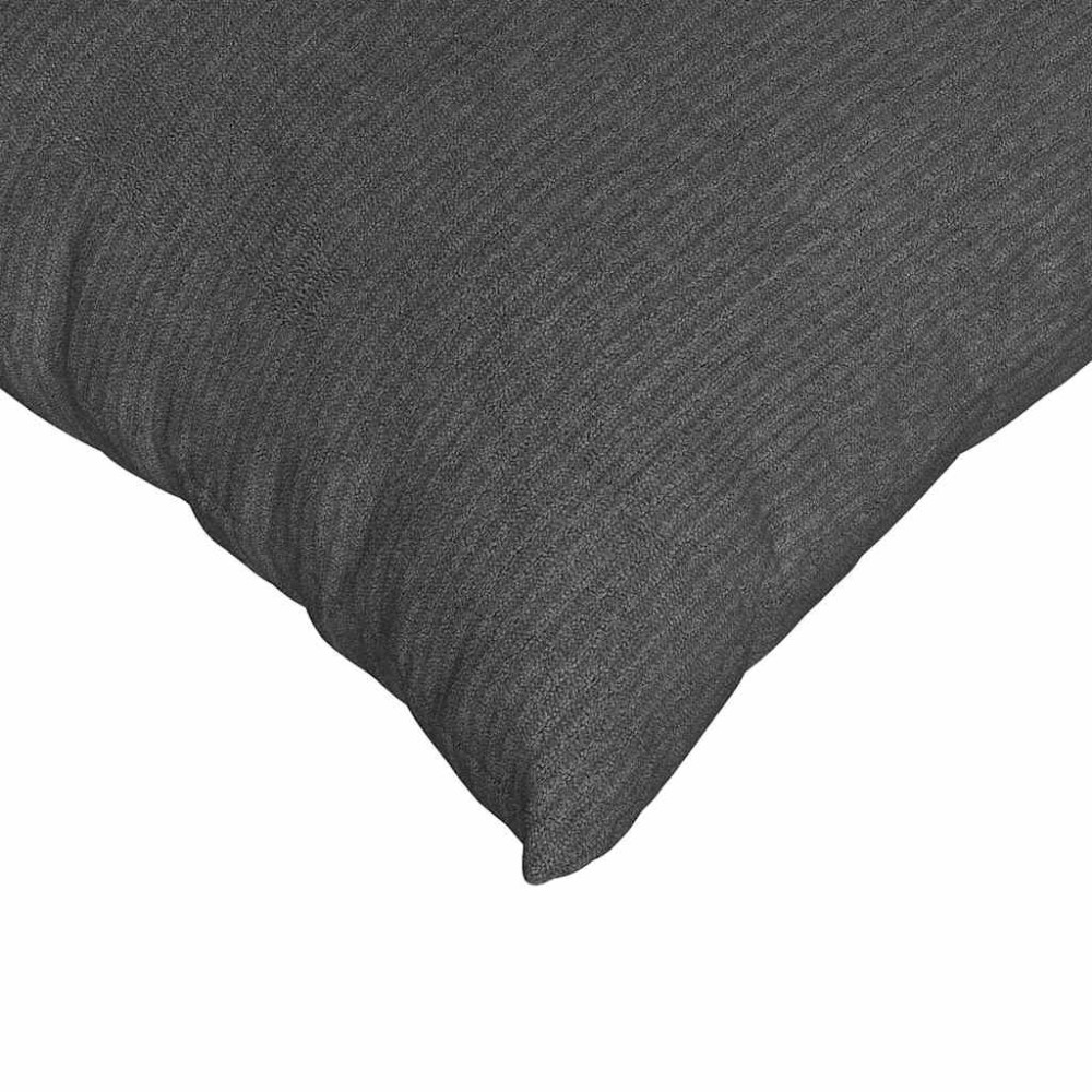 Produktbild för Sofakuddar 2 pcs Mörkgrå 80 x 80 cm Kordread tyg