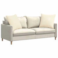 Produktbild för Sofakuddar 2 pcs Kräm 80 x 80 cm Kordread tyg