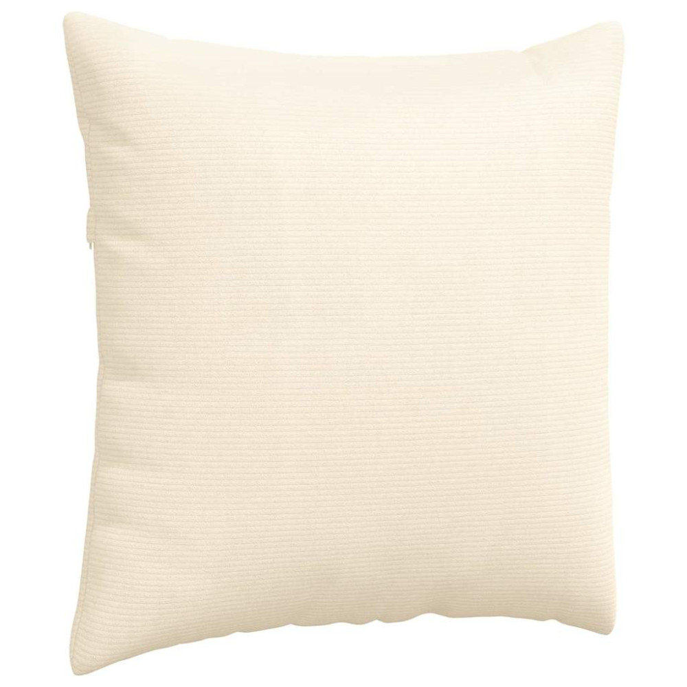 Produktbild för Sofakuddar 2 pcs Kräm 80 x 80 cm Kordread tyg