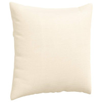 Produktbild för Sofakuddar 2 pcs Kräm 80 x 80 cm Kordread tyg