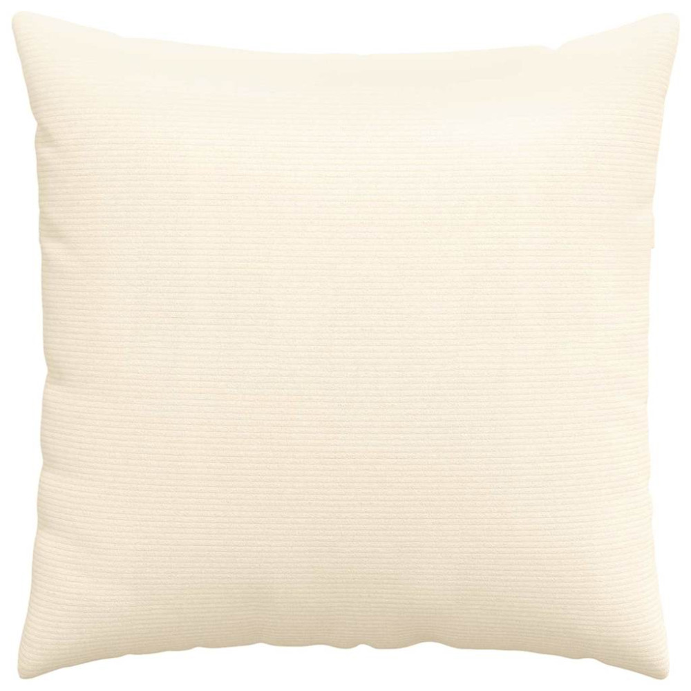 Produktbild för Sofakuddar 2 pcs Kräm 80 x 80 cm Kordread tyg