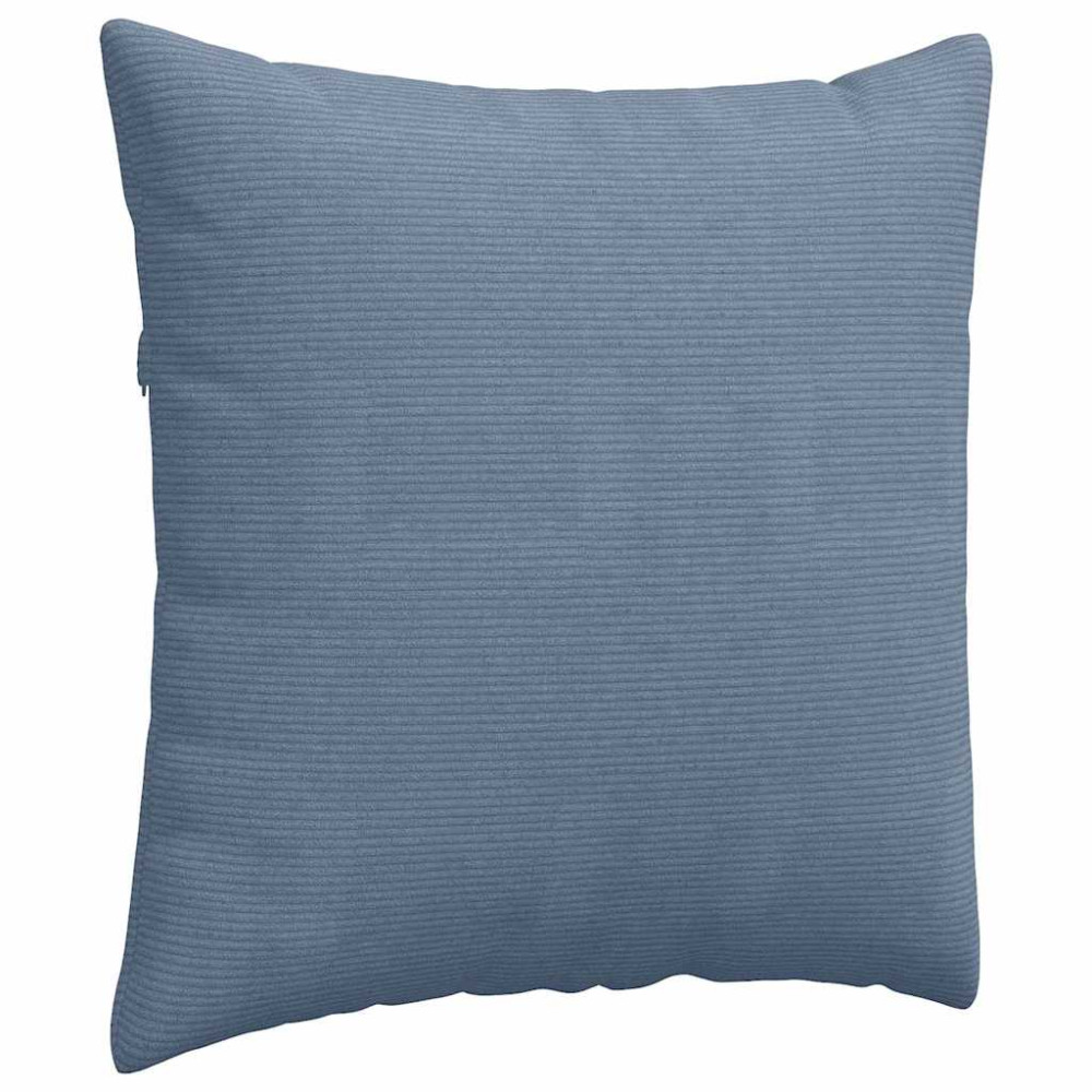 Produktbild för Sofakuddar 2 pcs Blå 80 x 80 cm Kordread tyg
