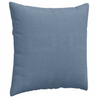 Produktbild för Sofakuddar 2 pcs Blå 80 x 80 cm Kordread tyg