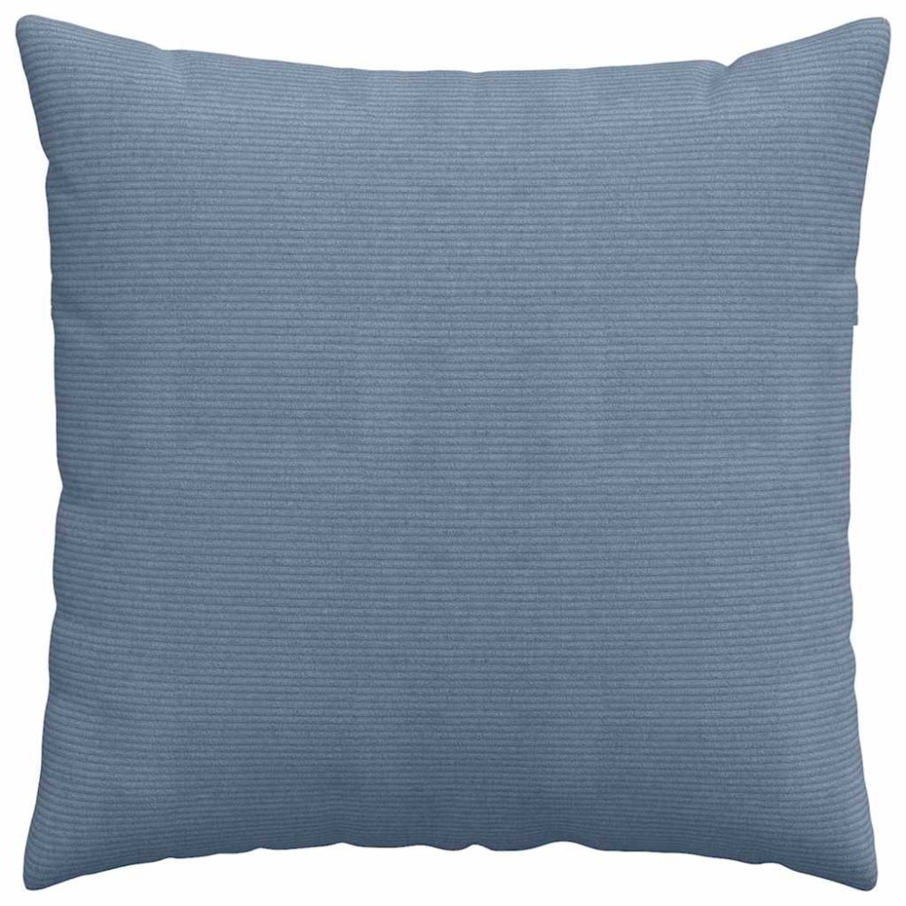 Produktbild för Sofakuddar 2 pcs Blå 80 x 80 cm Kordread tyg