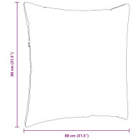 Produktbild för Sofakuddar 2 pcs Blå 80 x 80 cm Kordread tyg
