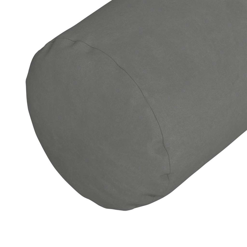 Produktbild för Bolsterkuddar 2 pcs Mörkgrå Ø 25 x 70 cm Mikrofiber Tyg