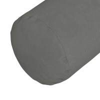 Produktbild för Bolsterkuddar 2 pcs Mörkgrå Ø 25 x 70 cm Mikrofiber Tyg