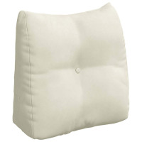 Produktbild för Ryggkudde Kräm 45 x 24 x 50 cm Sammet