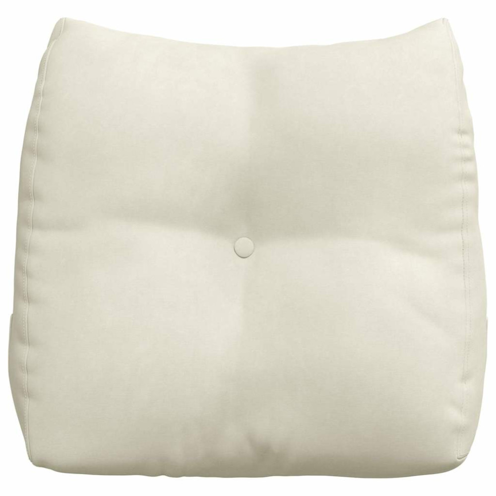 Produktbild för Ryggkudde Kräm 45 x 24 x 50 cm Sammet