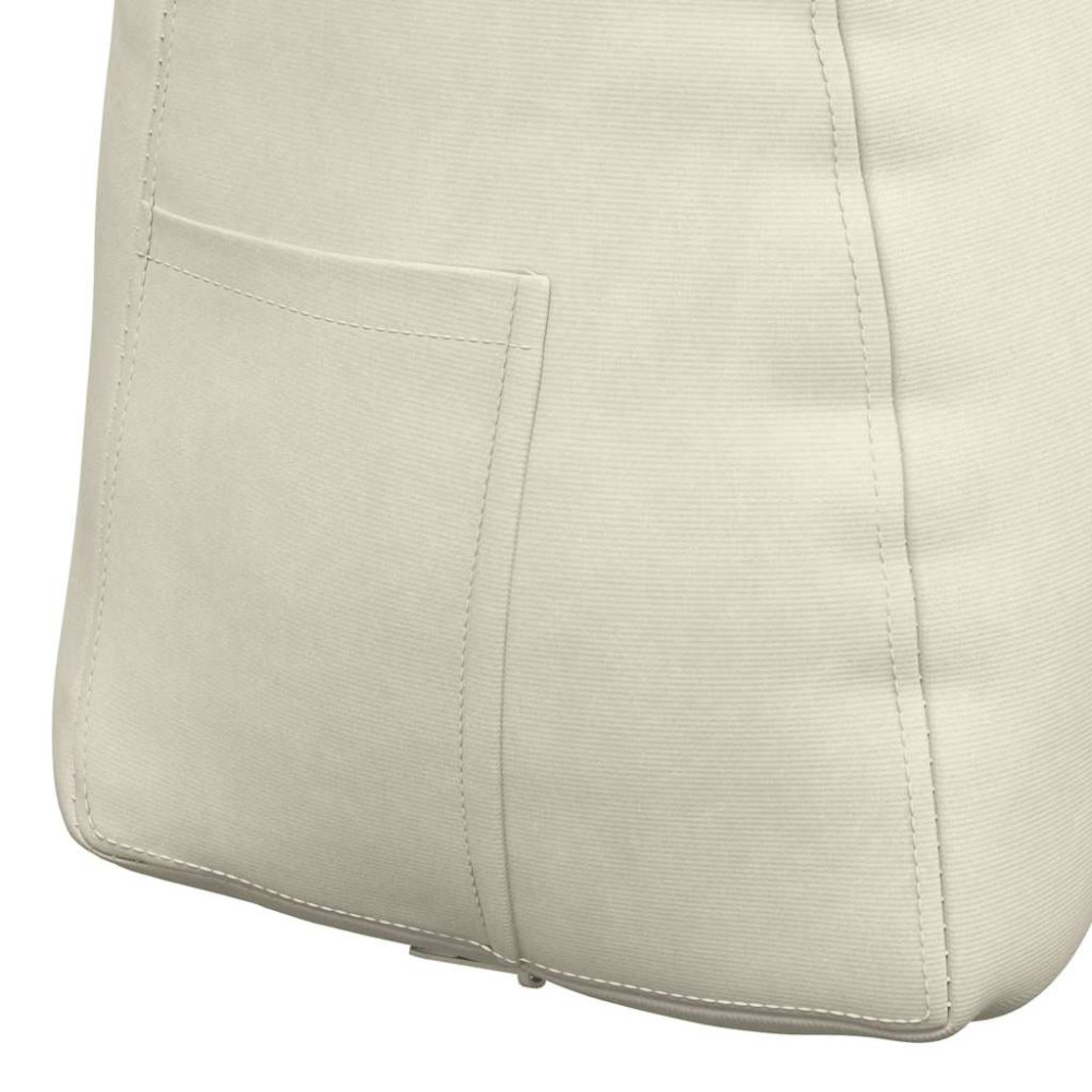 Produktbild för Ryggkudde Kräm 45 x 24 x 50 cm Sammet
