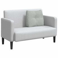 Produktbild för Ryggkudde Ljusgrå 60 x 24 x 50 cm Sammet