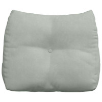 Produktbild för Ryggkudde Ljusgrå 60 x 24 x 50 cm Sammet